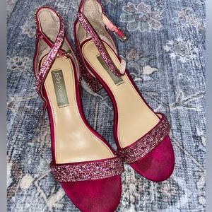 pink rhinestone betsey johnson heels